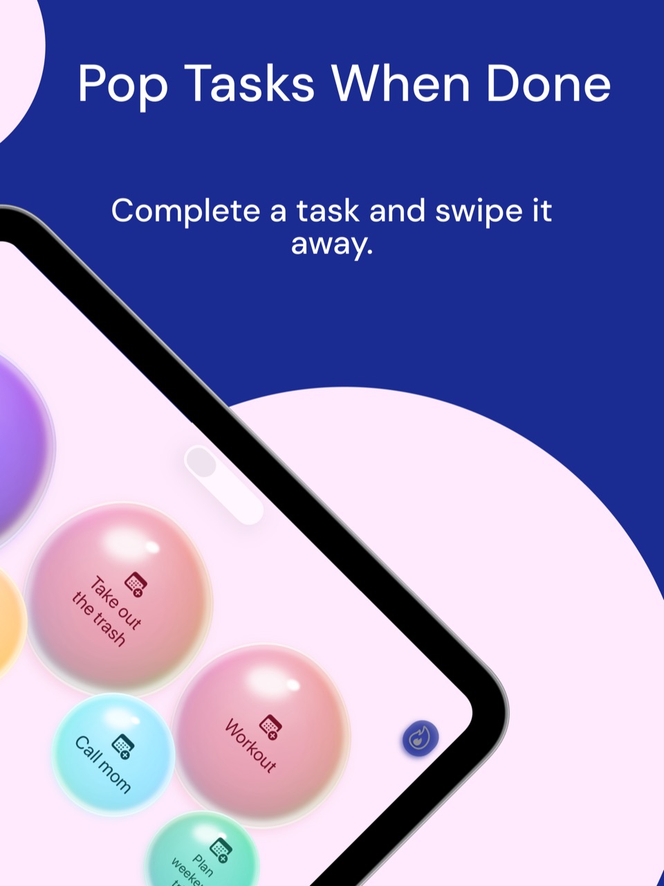 Organizing tasks in Bubbles on iPad