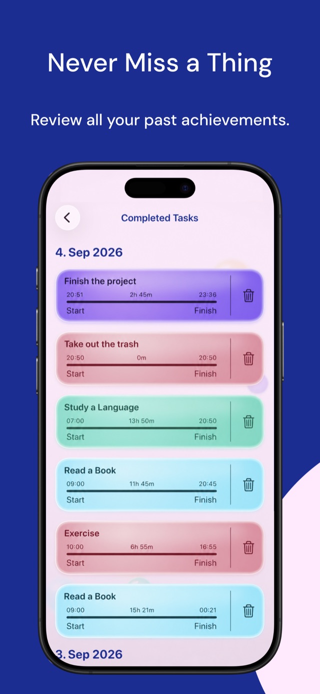 Bubbles progress and statistics on iPhone